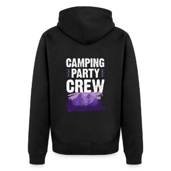 Équipe de camping - Veste à capuche bio Premium Unisexe - noir - Dos - Nico (187cm)