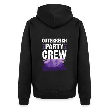 Autriche Party Crew - Veste à capuche bio Premium Unisexe - noir - Dos - Nico (187cm)