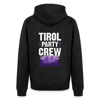 Tirol Party Crew - Veste à capuche bio Premium Unisexe - noir - Dos - Nico (187cm)