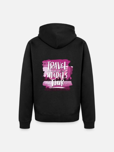 Travel Mädels Tour - Unisex Premium Bio Zip Hoodie - Schwarz