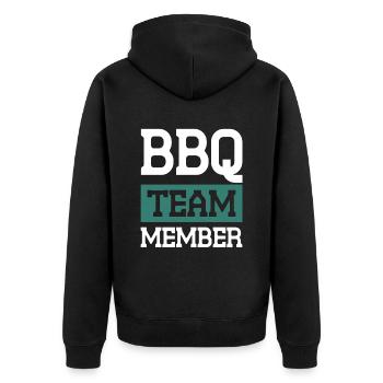 Équipe Bbq - Veste à capuche bio Premium Unisexe - noir - Dos - Nico (187cm)