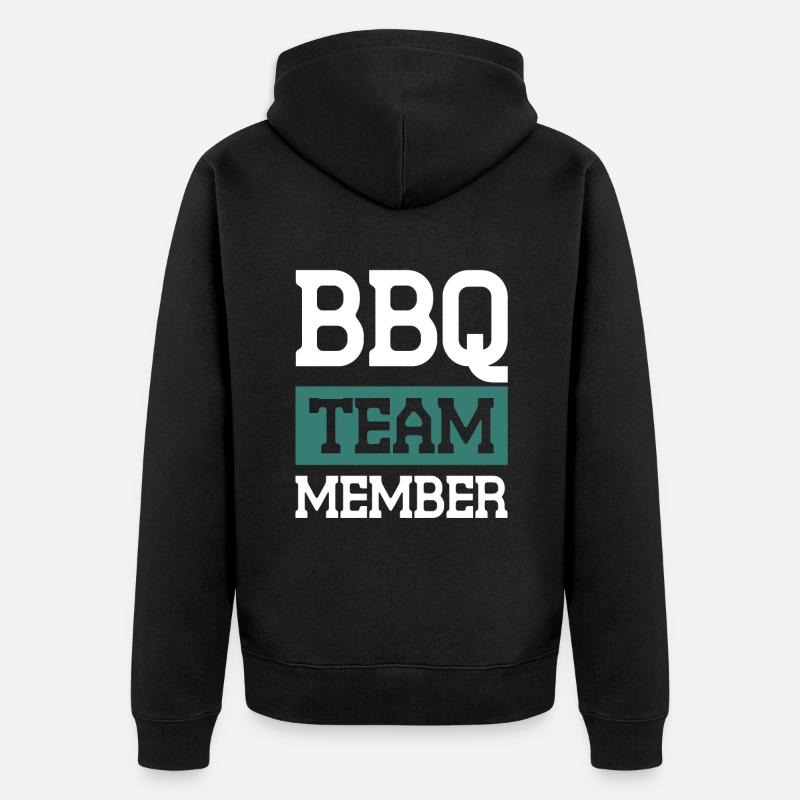 Équipe Bbq - Veste à capuche bio Premium Unisexe - noir