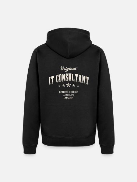 IT Consultant Limited Edition - Unisex Premium Bio Zip Hoodie - Schwarz
