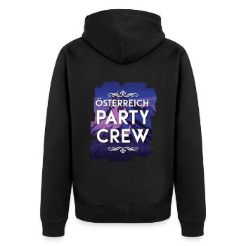 Autriche Party Crew - Veste à capuche bio Premium Unisexe - noir - Dos - Nico (187cm)