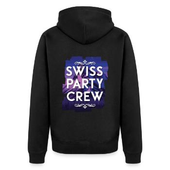 Equipage de fête suisse - Veste à capuche bio Premium Unisexe - noir - Dos - Nico (187cm)