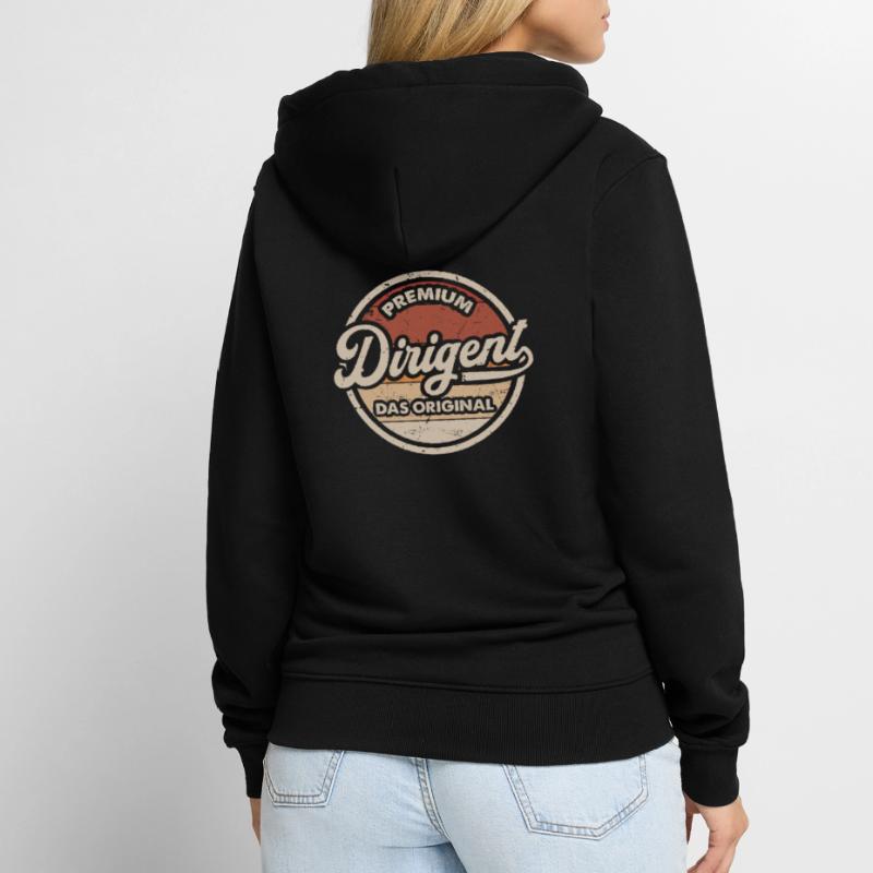 Dirigent Original Lustiges Dirigenten Unisex Premium Bio Zip Hoodie