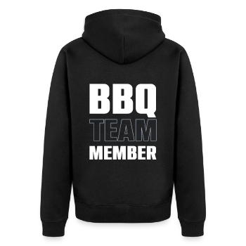Équipe Bbq - Veste à capuche bio Premium Unisexe - noir - Dos - Nico (187cm)