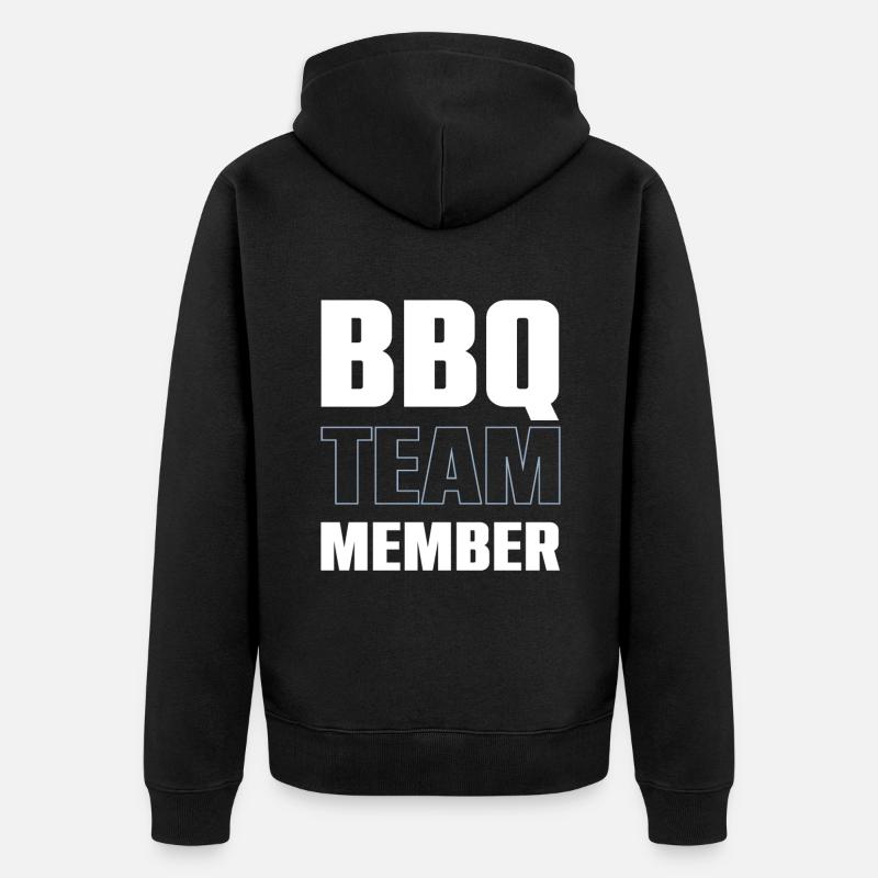 Équipe Bbq - Veste à capuche bio Premium Unisexe - noir