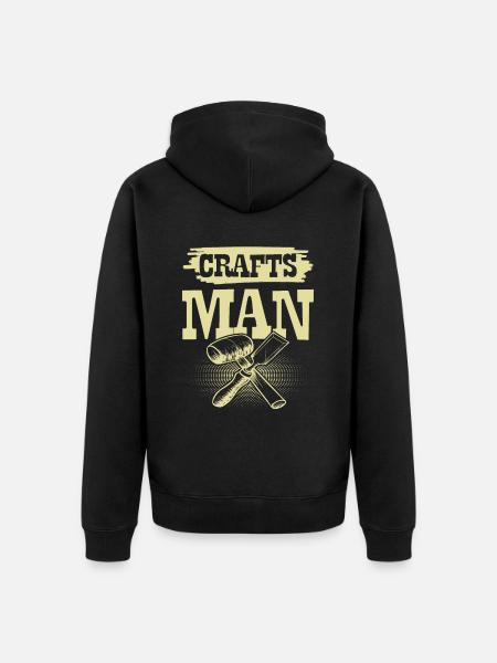 craftsman Craftsman - Unisex Premium Organic Zip Hoodie - black