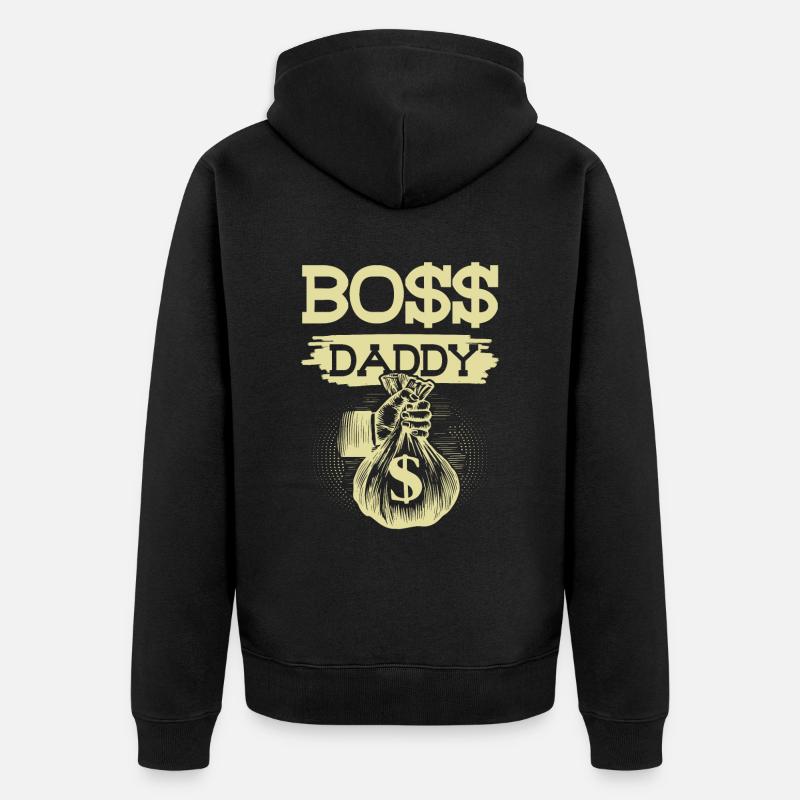 Papa patron - Veste à capuche bio Premium Unisexe - noir