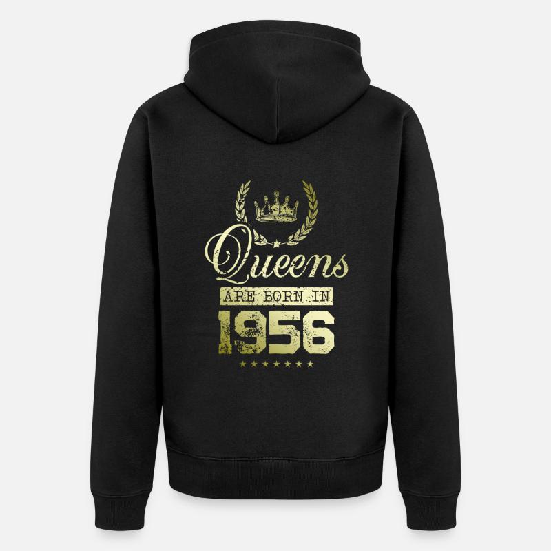 Queens nées en 1956 - Veste à capuche bio Premium Unisexe - noir