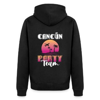 Équipe du parti de Cancun - Veste à capuche bio Premium Unisexe - noir - Dos - Nico (187cm)