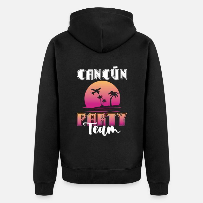 Équipe du parti de Cancun - Veste à capuche bio Premium Unisexe - noir