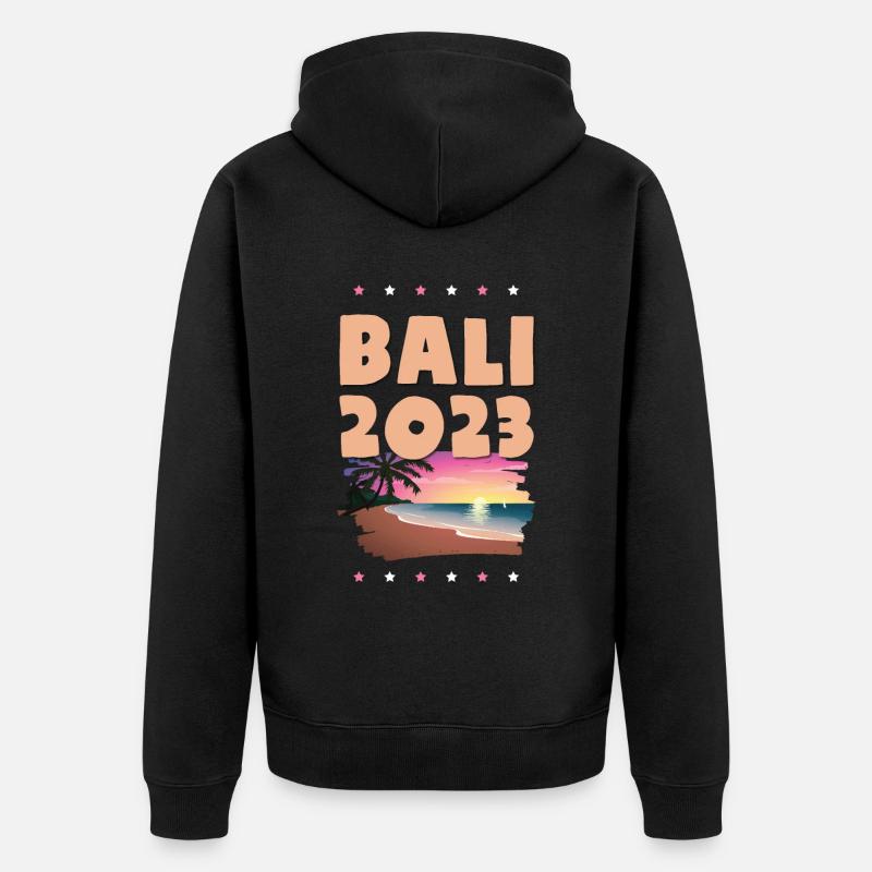 Bali 2023 - Veste à capuche bio Premium Unisexe - noir