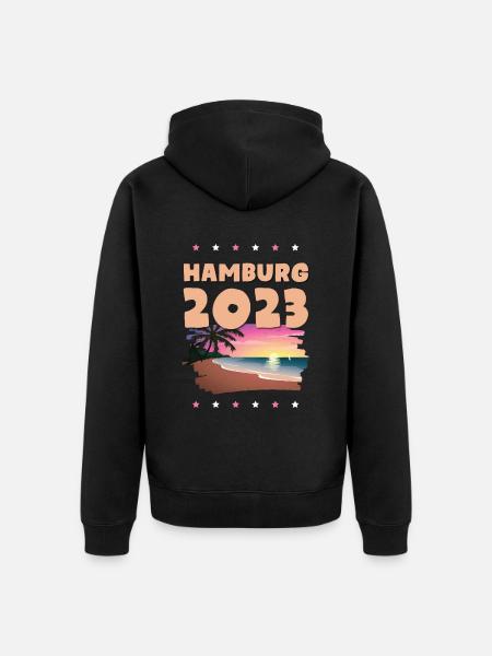 Hambourg 2023 - Veste à capuche bio Premium Unisexe - noir
