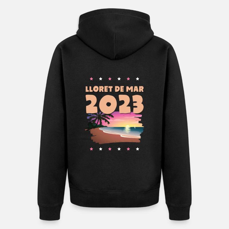 Lloret de Mar 2023 - Veste à capuche bio Premium Unisexe - noir