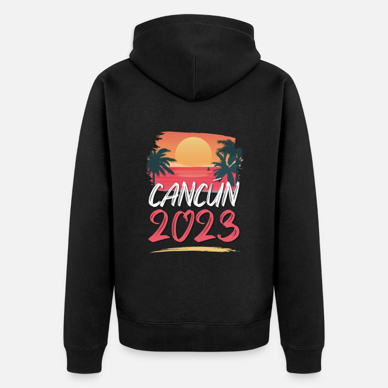 Cancun 2023 - Veste à capuche bio Premium Unisexe - noir
