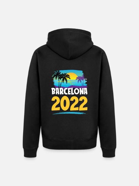 Barcelona 2023 - Unisex Premium Organic Zip Hoodie - black