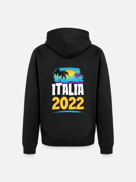 Italia 2023 - Unisex Premium Bio Zip Hoodie - Schwarz