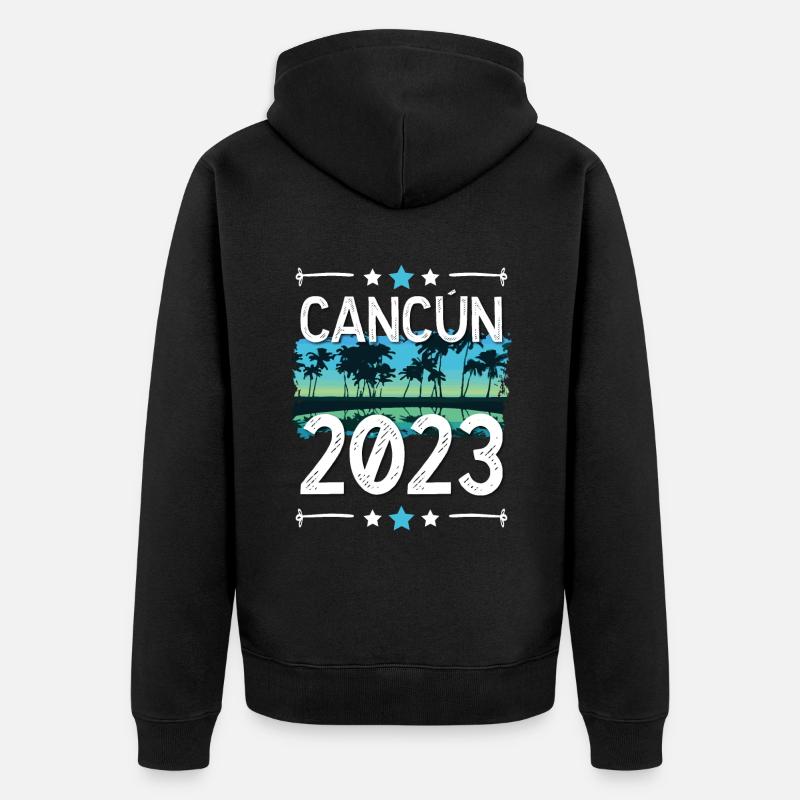 Cancun 2023 - Veste à capuche bio Premium Unisexe - noir