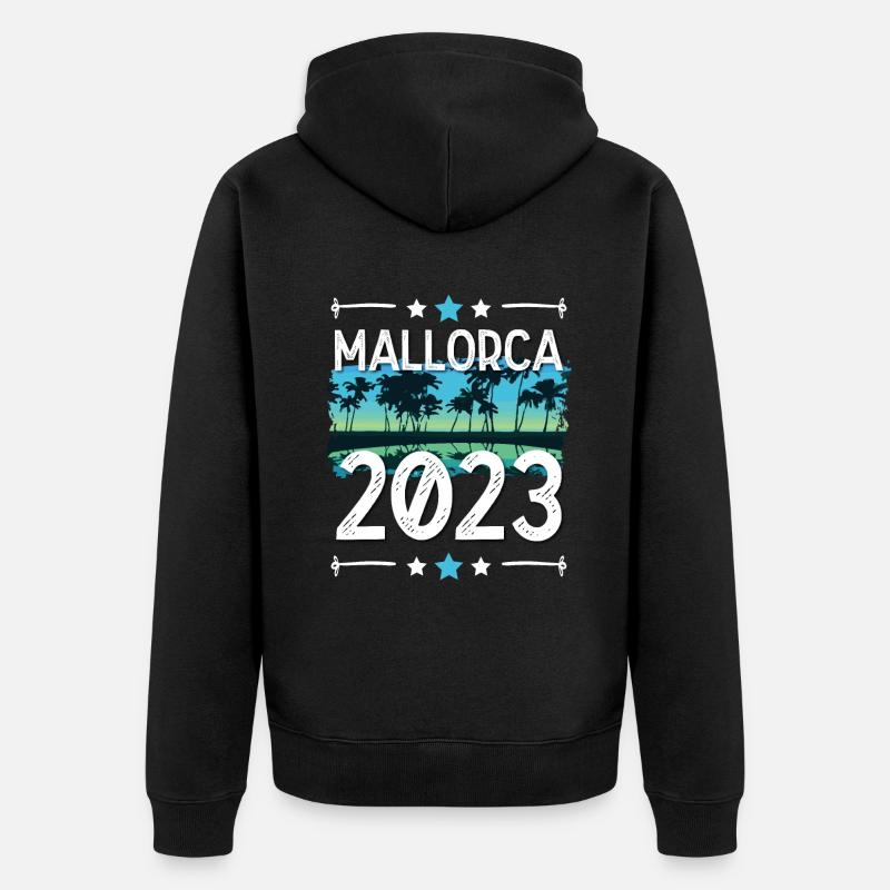 Majorque 2023 - Veste à capuche bio Premium Unisexe - noir