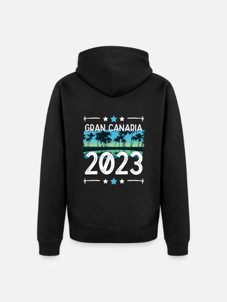 Gran Canaria 2023 - Unisex Premium Organic Zip Hoodie - black