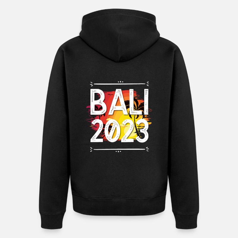 Bali 2023 - Veste à capuche bio Premium Unisexe - noir