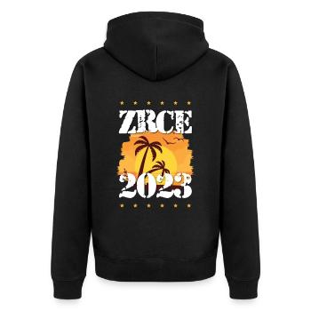 Zrce 2023 - Veste à capuche bio Premium Unisexe - noir - Dos - Nico (187cm)