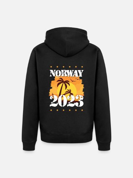 Norway 2023 - Unisex Premium Organic Zip Hoodie - black