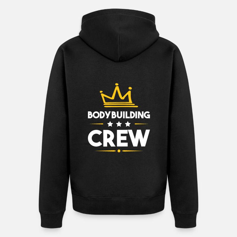 Equipe de musculation - Veste à capuche bio Premium Unisexe - noir