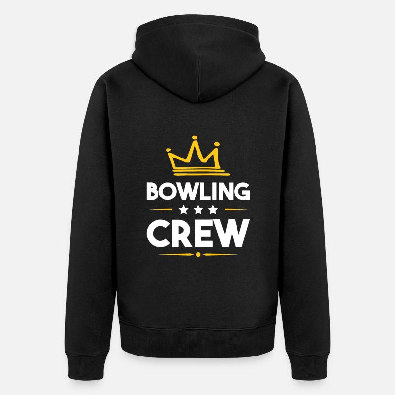 Équipe de bowling - Veste à capuche bio Premium Unisexe - noir