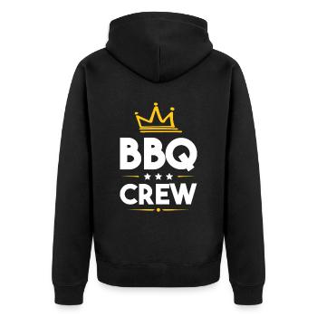 Équipe de barbecue - Veste à capuche bio Premium Unisexe - noir - Dos - Nico (187cm)