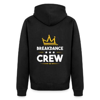 Équipe de breakdance - Veste à capuche bio Premium Unisexe - noir - Dos - Nico (187cm)