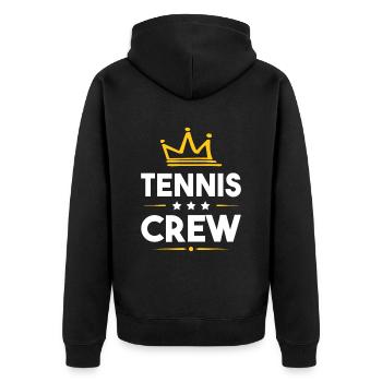 Équipe de tennis - Veste à capuche bio Premium Unisexe - noir - Dos - Nico (187cm)