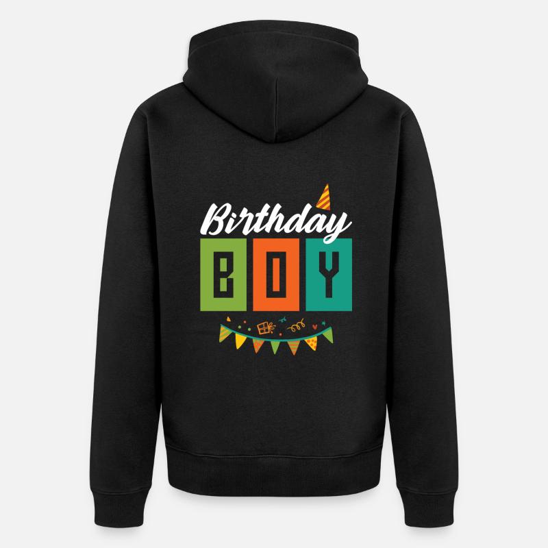 Garçon d’anniversaire - Veste à capuche bio Premium Unisexe - noir