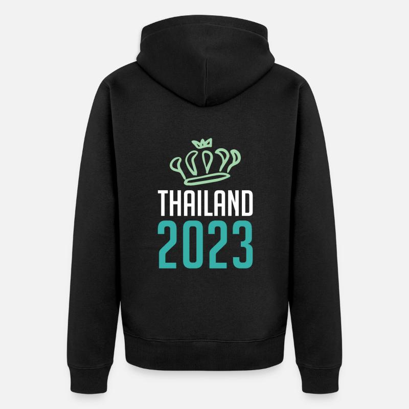 Thaïlande 2023 Krone - Veste à capuche bio Premium Unisexe - noir