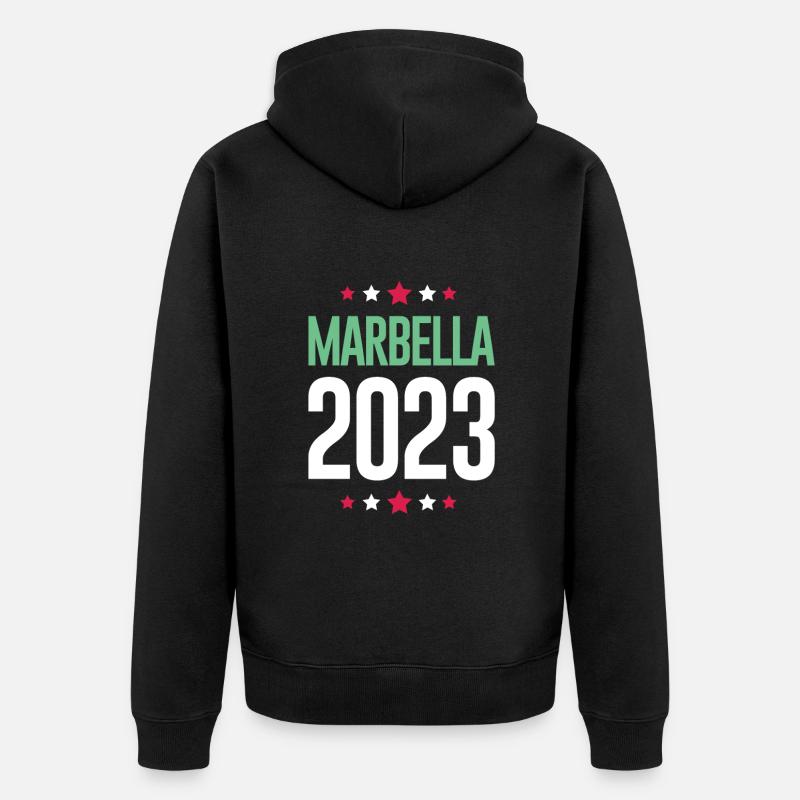 Marbella 2023 - Veste à capuche bio Premium Unisexe - noir