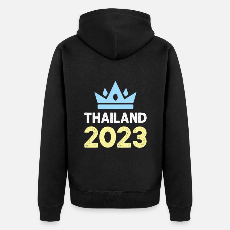 Thaïlande 2023 Krone - Veste à capuche bio Premium Unisexe - noir
