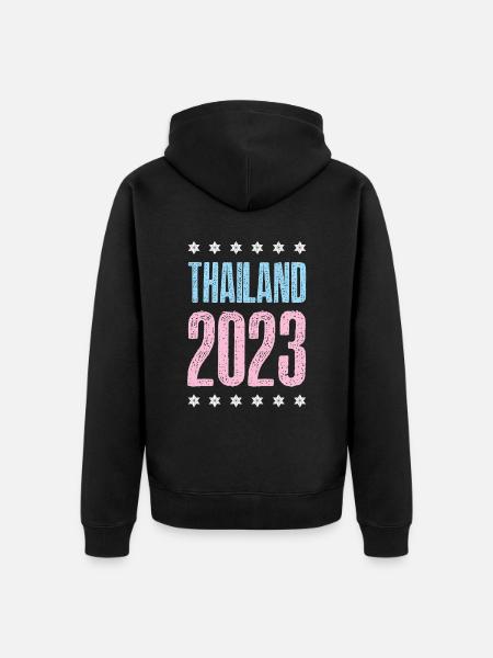 Thailand 2023 - Unisex Premium Organic Zip Hoodie - black
