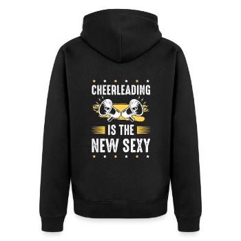 Cheerleading sexy - Veste à capuche bio Premium Unisexe - noir - Dos - Nico (187cm)