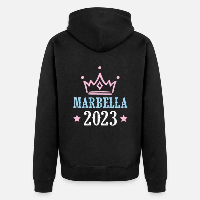 Marbella 2023 - Veste à capuche bio Premium Unisexe - noir