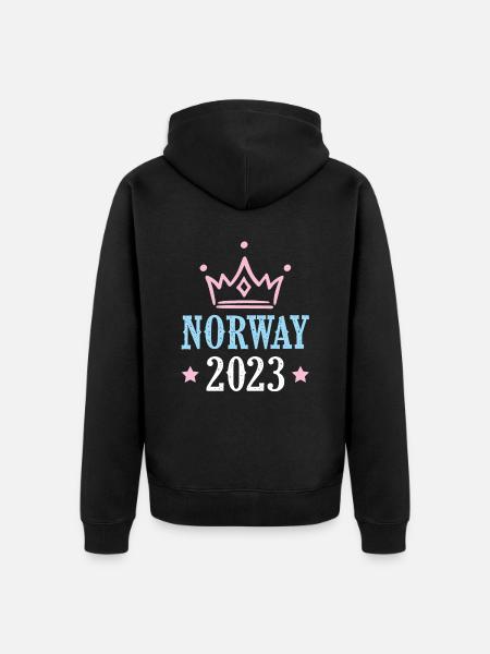 Norway 2023 - Unisex Premium Organic Zip Hoodie - black