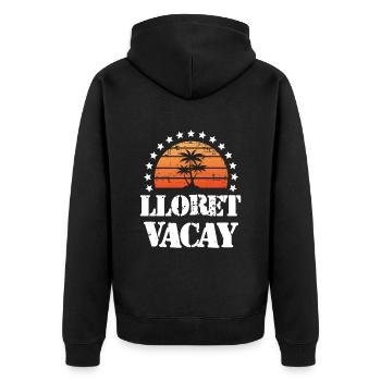 Tourisme Lloret De Mar - Veste à capuche bio Premium Unisexe - noir - Dos - Nico (187cm)