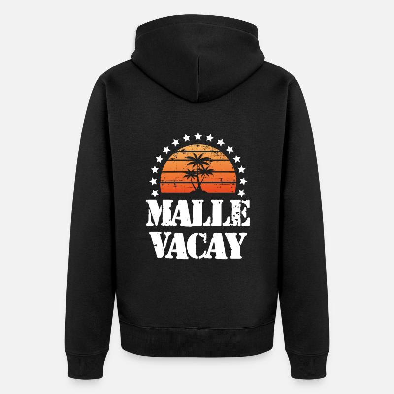 Tourisme Malle - Veste à capuche bio Premium Unisexe - noir