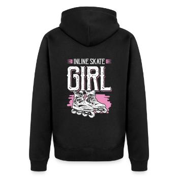 Skate Inline Girls - Veste à capuche bio Premium Unisexe - noir - Dos - Nico (187cm)