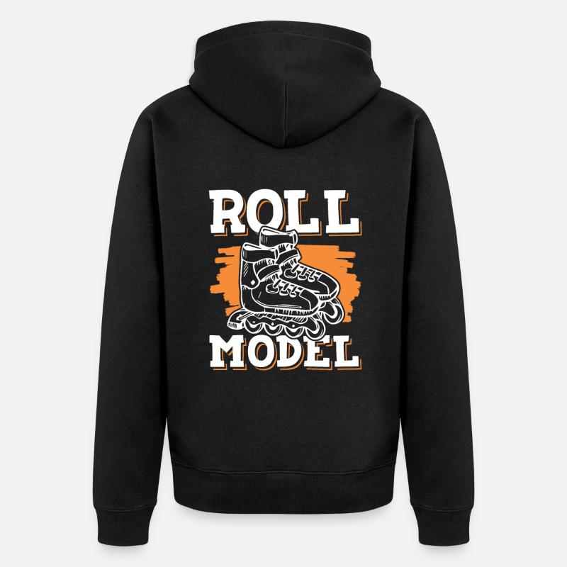 Roller roulant - Veste à capuche bio Premium Unisexe - noir