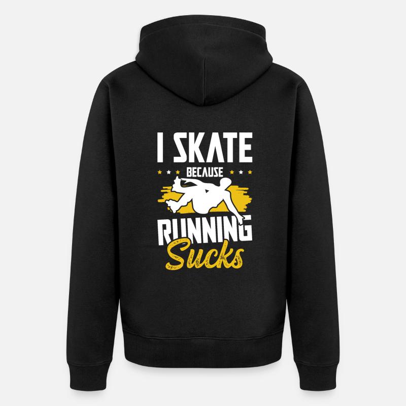 Patinage - Veste à capuche bio Premium Unisexe - noir