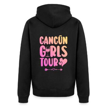 Équipe du parti de Cancun - Veste à capuche bio Premium Unisexe - noir - Dos - Nico (187cm)