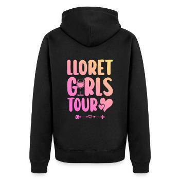 Lloret De Mar Party Team - Veste à capuche bio Premium Unisexe - noir - Dos - Nico (187cm)