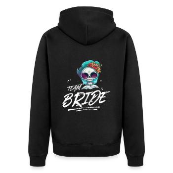 Squelette de mariage Team Bride - Veste à capuche bio Premium Unisexe - noir - Dos - Nico (187cm)